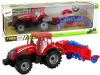 Piros traktor eke súrlódó meghajtással
