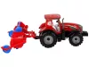Piros traktor eke súrlódó meghajtással