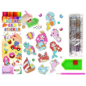 Gyémánt hímző matricakészlet Sea World Animals Mosaic