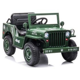 JH-103 akkumulátoros autó, katonai zöld, 4x4