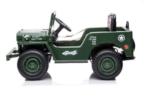 JH-103 akkumulátoros autó, katonai zöld, 4x4
