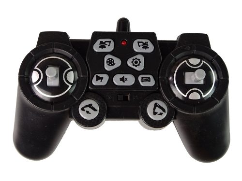 Nagy távirányítós sárga lánctalpas kotrógép