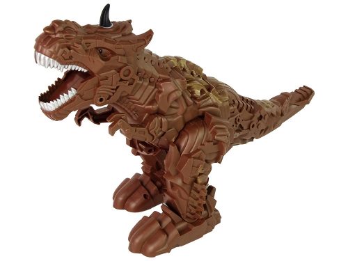 Távirányítós dinoszaurusz gőzprojektor barna