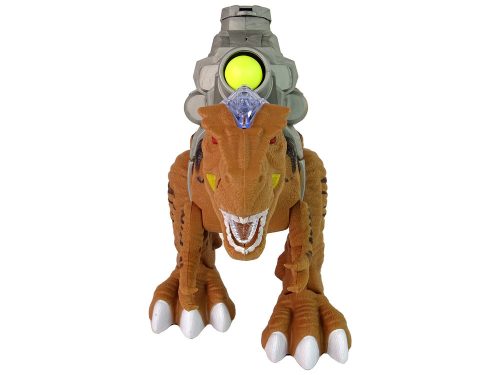 Dinoszaurusz katapulttal sétálva barnára lő