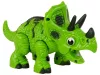Interaktív dinoszaurusz Triceratops Steam Water Sound Green