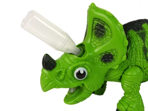 Interaktív dinoszaurusz Triceratops Steam Water Sound Green