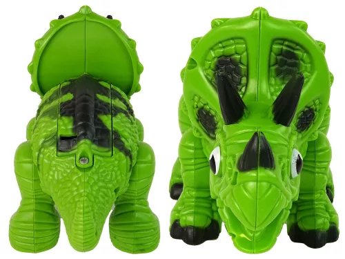 Interaktív dinoszaurusz Triceratops Steam Water Sound Green