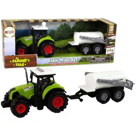 Gyerekeknek való traktor utánfutóval és farmautóval