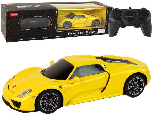 Autó R/C Porsche 918 1:24 Rastar Yellow