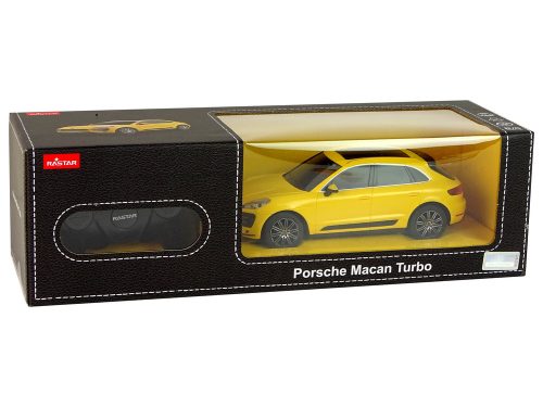 Autó R/C Porsche Macan Turbo 1:24 Rastar Yellow