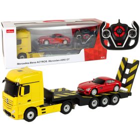 Vontató R/C Mercedes-Benz 1:26 Yellow Red