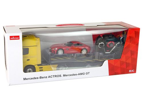 Vontató R/C Mercedes-Benz 1:26 Yellow Red