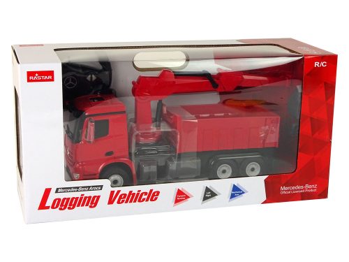 Mercedes Rastar piros markoló teherautó