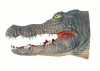 Crocodile Animal Hand Puppet, szürke