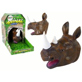 Orrszarvú állati kézi báb barna