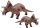 Nagy Triceratops dinoszaurusz figura Hang 36 cm Barna