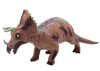 Nagy Triceratops dinoszaurusz figura Hang 36 cm Barna