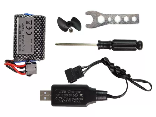 Motorcsónak Távirányítós 2.4G Piros