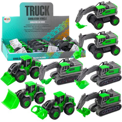 Építőipari jármű Kotrógép Rakodó Bulldózer Green Drive Mix