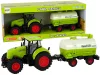 Traktor Nagy Kerekű Pótkocsival Green Farm