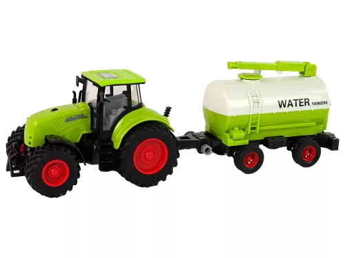 Traktor Nagy Kerekű Pótkocsival Green Farm