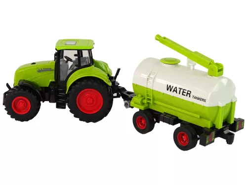 Traktor Nagy Kerekű Pótkocsival Green Farm