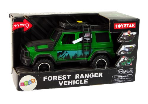 Terepjáró 1:14-es méretarányú autó, zöld fényekkel