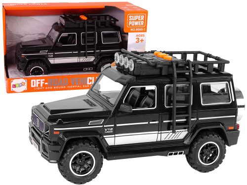 Fekete autó Off Road súrlódású meghajtó hangok