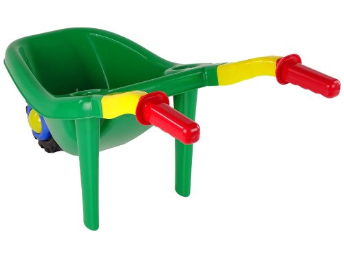 Nagy színes kerti talicska zöld