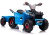 XMX630T kék akkumulátoros quad utánfutóval