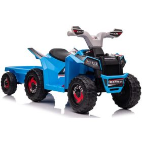 XMX630T kék akkumulátoros quad utánfutóval