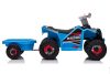 XMX630T kék akkumulátoros quad utánfutóval
