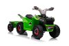 XMX630T zöld akkumulátoros quad utánfutóval