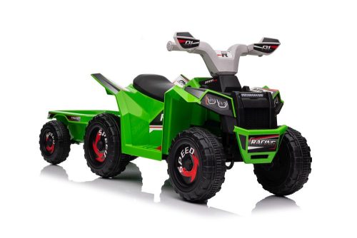 XMX630T zöld akkumulátoros quad utánfutóval