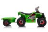 XMX630T zöld akkumulátoros quad utánfutóval