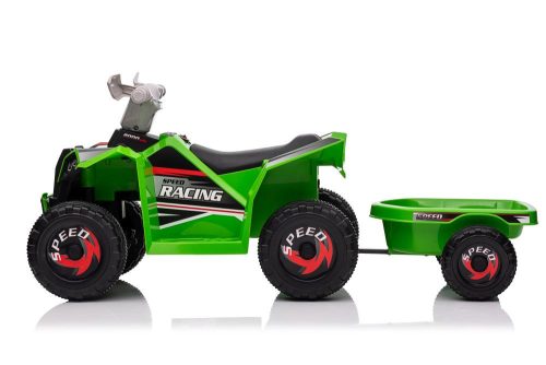 XMX630T zöld akkumulátoros quad utánfutóval