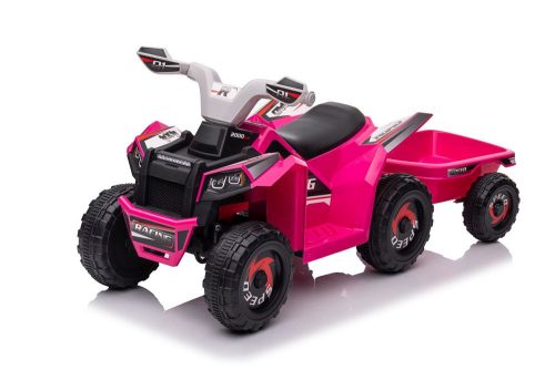 XMX630T Rózsaszín Akkumulátoros Quad Utánfutóval