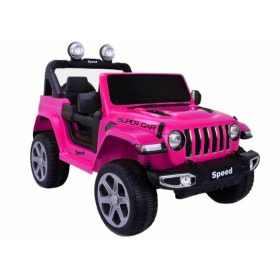 FT-938 rózsaszínre festett 4x4 akkumulátoros jármű.