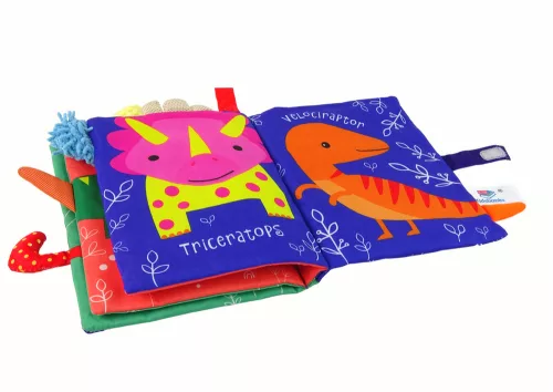 Puha könyv színes dinoszauruszok