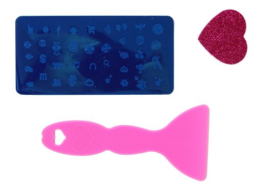 Rózsaszín bőrönd smink és köröm szett