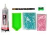 Kreatív unikornis készlet DIY gyémántok kristályok kék