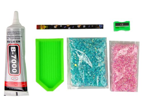 Kreatív unikornis készlet DIY gyémántok kristályok kék