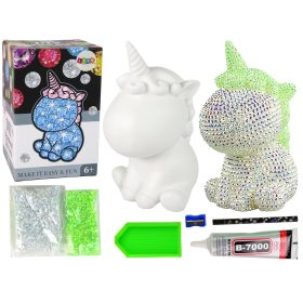 Kreatív Unicorn Kit DIY Diamonds Crystals Green
