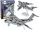 Military Grey Camo UNITED repülőgép Figurine HW-605