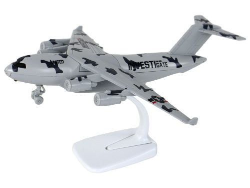 Military Grey Camo UNITED repülőgép Figurine HW-605