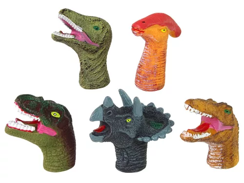 Ujjbábok dinoszauruszok színes 5 db