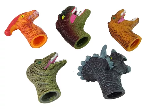 Ujjbábok dinoszauruszok színes 5 db
