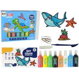   Bútor Ablak matricák Tengeri Állatok Teknős barkácsolás 8 színben csillogó