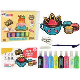 DIY cukorka ablakmatricák 8 színű csillogó