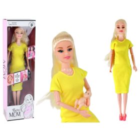 Doll terhes anya baba baba sárga terhesség